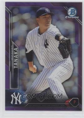 2016 Bowman Chrome - [Base] - Purple Refractor #81 - Masahiro Tanaka /250