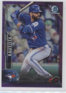 2016 Bowman Chrome - [Base] - Purple Refractor #87 - Jose Bautista /250