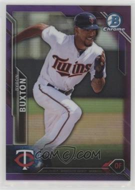 2016 Bowman Chrome - [Base] - Purple Refractor #94 - Byron Buxton /250