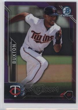 2016 Bowman Chrome - [Base] - Purple Refractor #94 - Byron Buxton /250