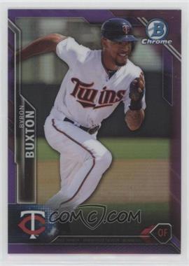 2016 Bowman Chrome - [Base] - Purple Refractor #94 - Byron Buxton /250