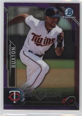 2016 Bowman Chrome - [Base] - Purple Refractor #94 - Byron Buxton /250