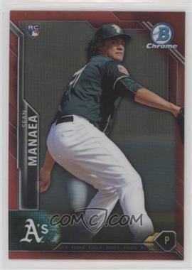 2016 Bowman Chrome - [Base] - Red Refractor #71 - Sean Manaea /5