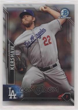 2016 Bowman Chrome - [Base] - Refractor #50 - Clayton Kershaw /499