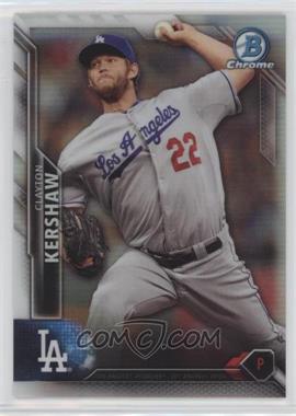 2016 Bowman Chrome - [Base] - Refractor #50 - Clayton Kershaw /499