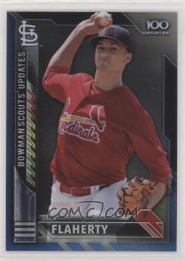 2016 Bowman Chrome - Bowman Scout's Top 100 Updates - Blue Refractor #BSU-JF - Jack Flaherty /150