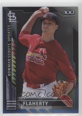 2016 Bowman Chrome - Bowman Scout's Top 100 Updates - Blue Refractor #BSU-JF - Jack Flaherty /150