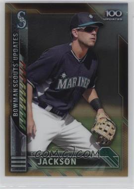 2016 Bowman Chrome - Bowman Scout's Top 100 Updates - Gold Refractor #BSU-DJ - Drew Jackson /50