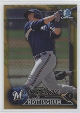 2016 Bowman Chrome - Prospects - Gold Refractor #BCP244 - Jacob Nottingham /50