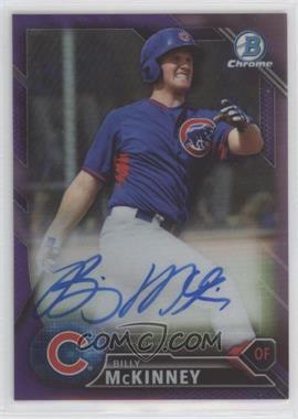 2016 Bowman Chrome - Prospects Autographs - Purple Refractor #CPA-BM - Billy McKinney /250