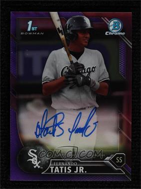 2016 Bowman Chrome - Prospects Autographs - Purple Refractor #CPA-FT - Fernando Tatis Jr. /250