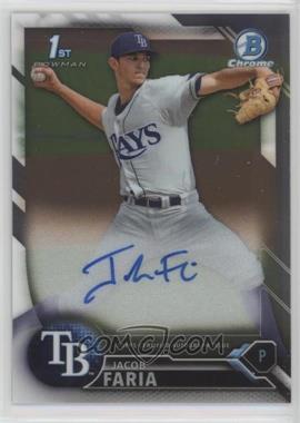 2016 Bowman Chrome - Prospects Autographs #BCAP-JFA - Jacob Faria