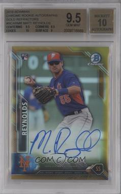 2016 Bowman Chrome - Rookie Autographs - Gold Refractor #BCAR-MR - Matt Reynolds /50 [BGS 9.5 GEM MINT]