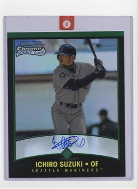 2016 Bowman Chrome Jumbo Rookie Reprint Autographs - Topps.com Exclusive - Green #351 - Ichiro Suzuki /50 [Uncirculated]