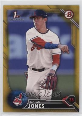 2016 Bowman Draft - [Base] - Gold #BD-32 - Draft Picks - Nolan Jones /50