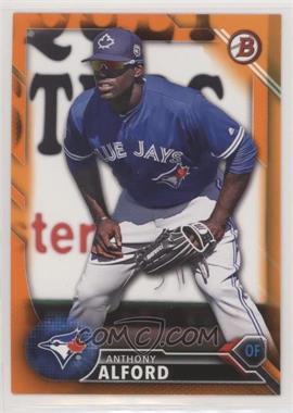 2016 Bowman Draft - [Base] - Orange #BD-170 - Top Prospects - Anthony Alford /25