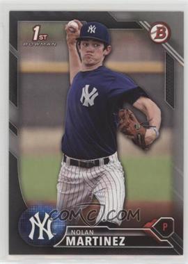 2016 Bowman Draft - [Base] - Silver #BD-106 - Draft Picks - Nolan Martinez /499