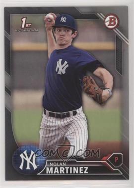 2016 Bowman Draft - [Base] - Silver #BD-106 - Draft Picks - Nolan Martinez /499