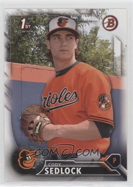 2016 Bowman Draft - [Base] #BD-46 - Draft Picks - Cody Sedlock