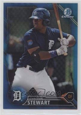 2016 Bowman Draft - Chrome - Blue Refractor #BDC-141 - Top Prospects - Christin Stewart /150