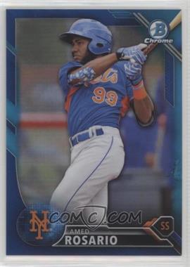 2016 Bowman Draft - Chrome - Blue Refractor #BDC-190 - Top Prospects - Amed Rosario /150