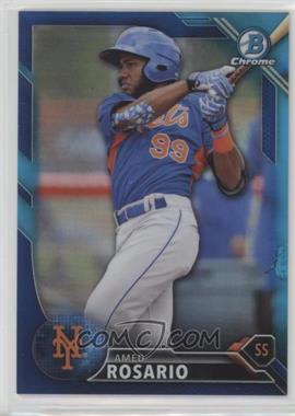 2016 Bowman Draft - Chrome - Blue Refractor #BDC-190 - Top Prospects - Amed Rosario /150