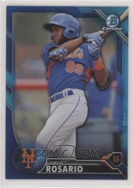 2016 Bowman Draft - Chrome - Blue Refractor #BDC-190 - Top Prospects - Amed Rosario /150