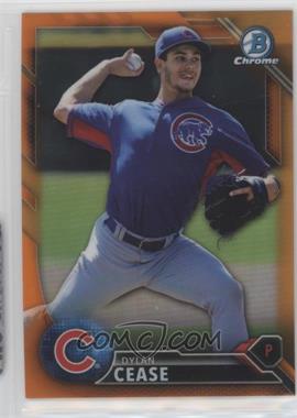 2016 Bowman Draft - Chrome - Orange Refractor #BDC-127 - Top Prospects - Dylan Cease /25