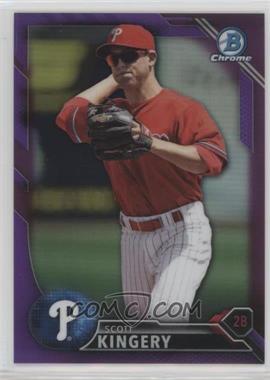 2016 Bowman Draft - Chrome - Purple Refractor #BDC-128 - Top Prospects - Scott Kingery /250