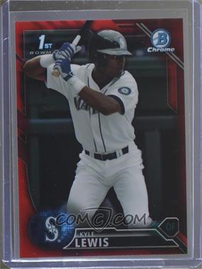 2016 Bowman Draft - Chrome - Red Refractor #BDC-60 - Draft Picks - Kyle Lewis /5