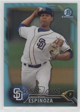 2016 Bowman Draft - Chrome - Sky Blue Refractor #BDC-140 - Top Prospects - Anderson Espinoza