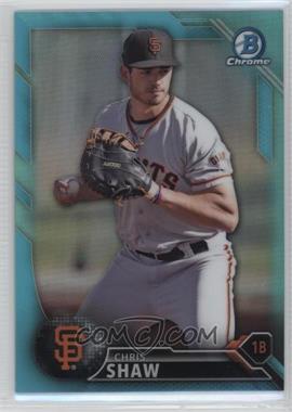 2016 Bowman Draft - Chrome - Sky Blue Refractor #BDC-196 - Top Prospects - Chris Shaw