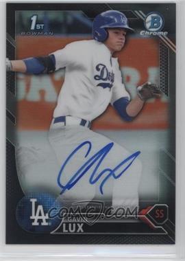 2016 Bowman Draft - Chrome Draft Pick Autographs - Black Refractor #CDA-GL - Gavin Lux /75