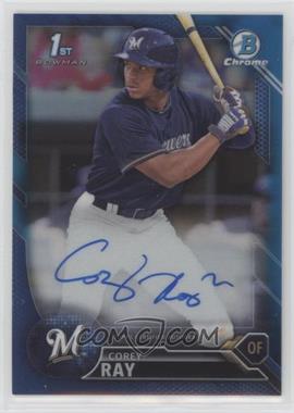 2016 Bowman Draft - Chrome Draft Pick Autographs - Blue Refractor #CDA-CR - Corey Ray /150