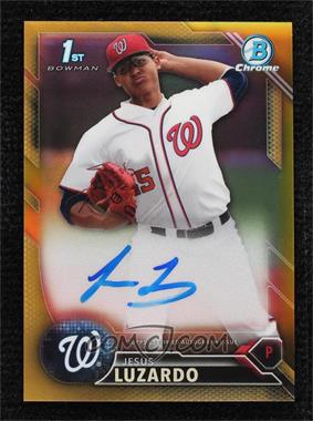 2016 Bowman Draft - Chrome Draft Pick Autographs - Gold Refractor #CDA-JLU - Jesus Luzardo /50 [Noted]