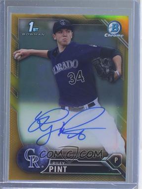 2016 Bowman Draft - Chrome Draft Pick Autographs - Gold Refractor #CDA-RP - Riley Pint /50