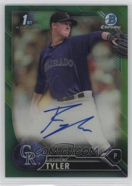 2016 Bowman Draft - Chrome Draft Pick Autographs - Green Refractor #CDA-RT - Robert Tyler /99