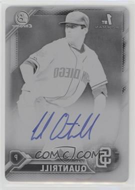 2016 Bowman Draft - Chrome Draft Pick Autographs - Printing Plate Black #CDA-CQ - Cal Quantrill /1