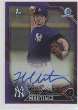 2016 Bowman Draft - Chrome Draft Pick Autographs - Purple Refractor #CDA-NM - Nolan Martinez /250