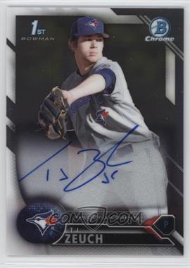 2016 Bowman Draft - Chrome Draft Pick Autographs #CDA-TZ - T.J. Zeuch