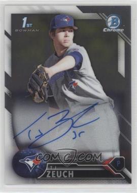 2016 Bowman Draft - Chrome Draft Pick Autographs #CDA-TZ - T.J. Zeuch