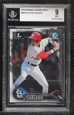 2016 Bowman Draft - Chrome #BDC-3 - Draft Picks - Dylan Carlson [BGS 9 MINT]