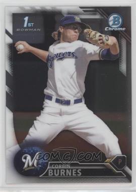 2016 Bowman Draft - Chrome #BDC-89 - Draft Picks - Corbin Burnes