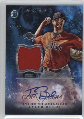 2016 Bowman Inception - Autographed Relics - Blue #IAR-TB - Tyler Beede /99