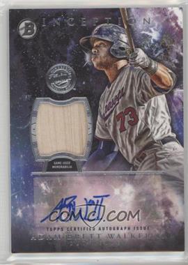 2016 Bowman Inception - Autographed Relics #IAR-AW - Adam Brett Walker II