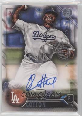 2016 Bowman Inception - Inceptionalized Bowman Prospect Autographs #IBPA-JC - Jharel Cotton /30