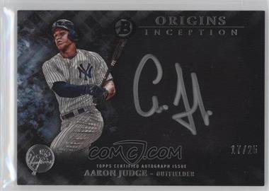 2016 Bowman Inception - Origins Autographs #OA-AJ - Aaron Judge /25