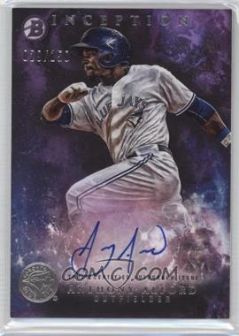 2016 Bowman Inception - Prospect Autographs - Purple #PA-AA - Anthony Alford /150