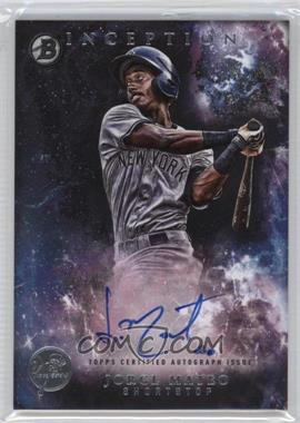 2016 Bowman Inception - Prospect Autographs #PA-JM - Jorge Mateo