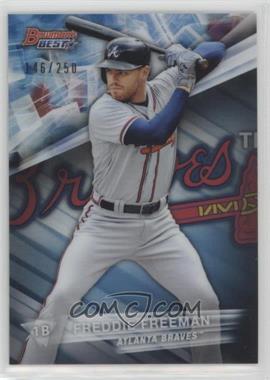 2016 Bowman's Best - [Base] - Blue Refractor #18 - Freddie Freeman /250